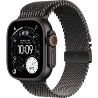 Умные часы Apple Watch Ultra 3 LTE 49 мм (титановый корпус, черный/черный, миланская петля L)