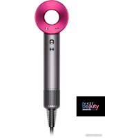 Фен Dyson HD15 Supersonic (с переходником на евровилку, никель/фуксия)