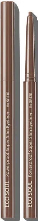

Подводка-фломастер The Saem Eco Soul Powerproof Super Slim Eyeliner BR03 C