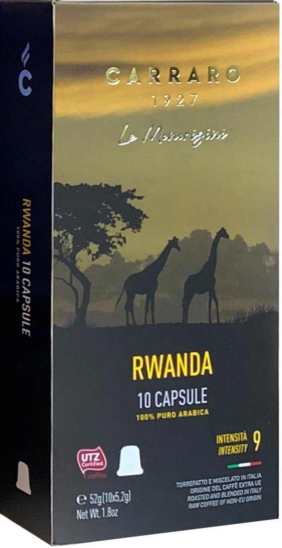 

Кофе в капсулах Carraro Rwanda 10 шт