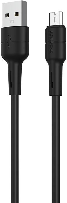 

Кабель Borofone BX30 microUSB 1 м (черный)