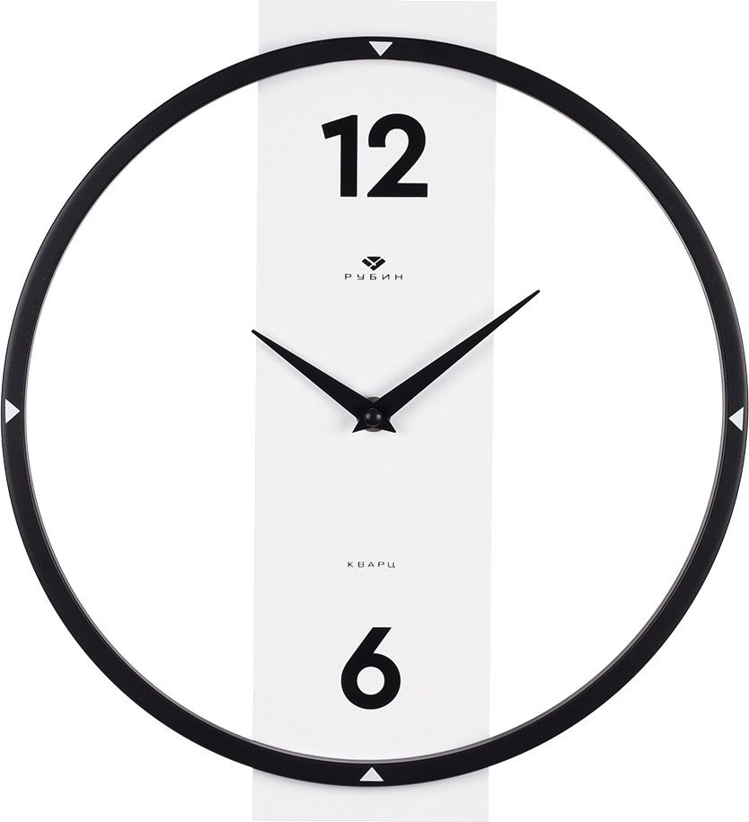 

Настенные часы Рубин Time 3330-001 (черный/белый)