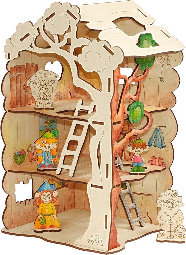 

Конструктор/игрушка-конструктор Woody Дом-дерево для Лешиков 730