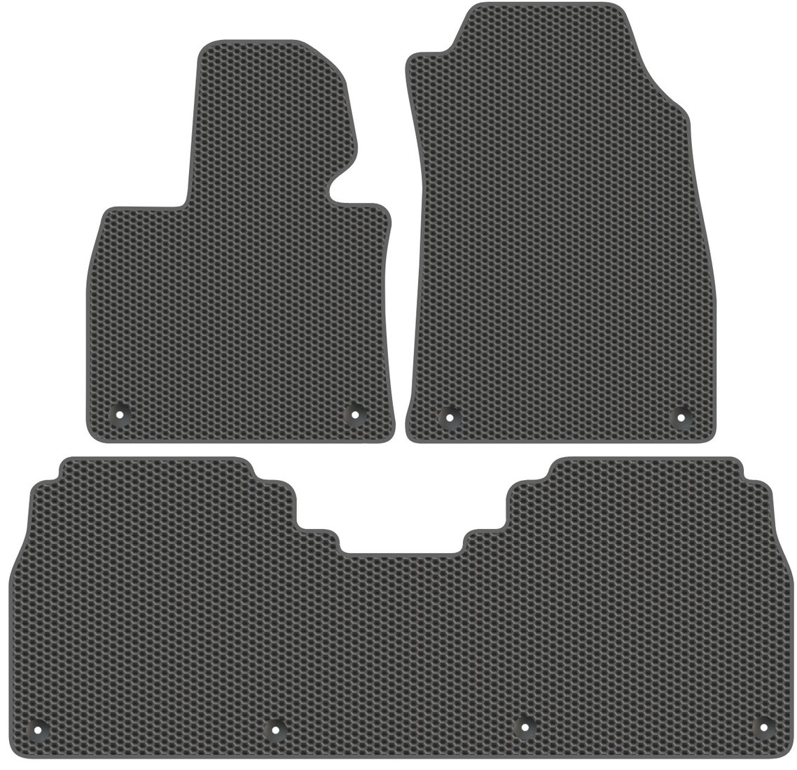 

Комплект ковриков для авто Alicosta Hongqi E-HS9 I (suv / E-HS9) 2021 - Н.В. задний цельный (серый)