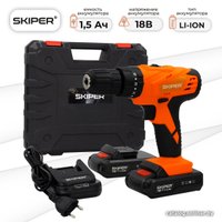 Ударная дрель-шуруповерт Skiper CS3600I (с 2-мя АКБ, кейс)