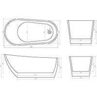 Ванна Cerutti Spa Viva CT9127 1700x750x650