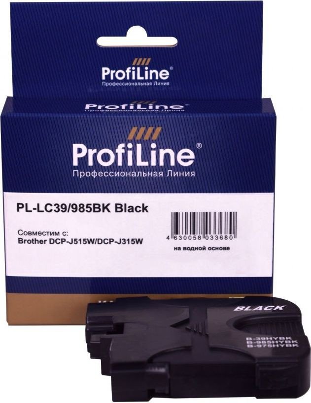 

Картридж ProfiLine PL-LC39/985BK (аналог Brother LC39/985BK_BK)