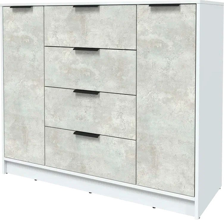 

Тумба Интерлиния Концепт КТ-Т120 (бетон лайт/белый платинум)