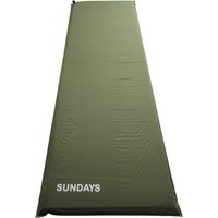 Самонадувающийся коврик Sundays ZC-SIM001-1 (5 см, темно-зеленый)