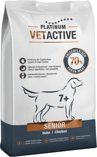 Сухой корм для собак Platinum Vetactive Senior для взрослых собак с курицей 1.5 кг
