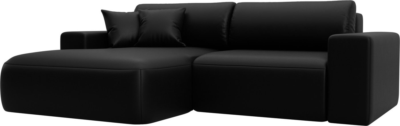 

Угловой диван Лига диванов Лига-036 НПБ Классик левый 127732L (экокожа Grifon 18 черный)