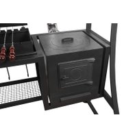 Мангал для дачи Grills Барбекю 800 с навесом и печью