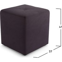 Пуфик Mio Tesoro 133 (темно-серый Happy 938)