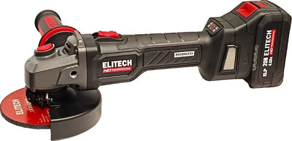 

Угловая шлифмашина ELITECH CAG 2012BL E2213.074.02 (с 2-мя АКБ, кейс)