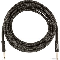 Гитарный кабель Fender Pro 15 INST Cable GRY TWD 6.3 Jack - 6.3 Jack (4.5 м, черный)