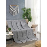 Покрывало Meteor Devone с бахромой 200x230 (12309 черный)