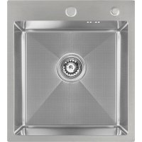 Кухонная мойка Basic CL DS Decor 45x50 (сатин, коландер, дозатор)