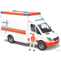 Грузовик Bruder Mercedes Benz Sprinter ambulance with driver 02536