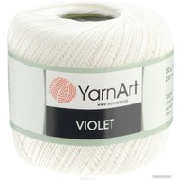Пряжа для вязания Yarnart Violet 1000 (282 м, белоснежный, 6 мотков)