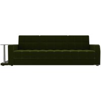Диван Лига диванов Атлантида 102221 (микровельвет, зеленый)