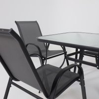 Набор садовой мебели AksHome Sunbeam (серый/черный)