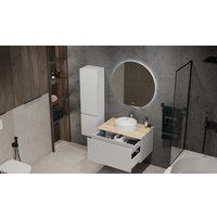  Jorno Тумба под умывальник Cossety 80 Coss.01.80/P/W-DG/JR (белый/дуб мавелла голд)