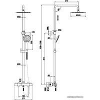 Душевая система  Cersanit Brasko 63112