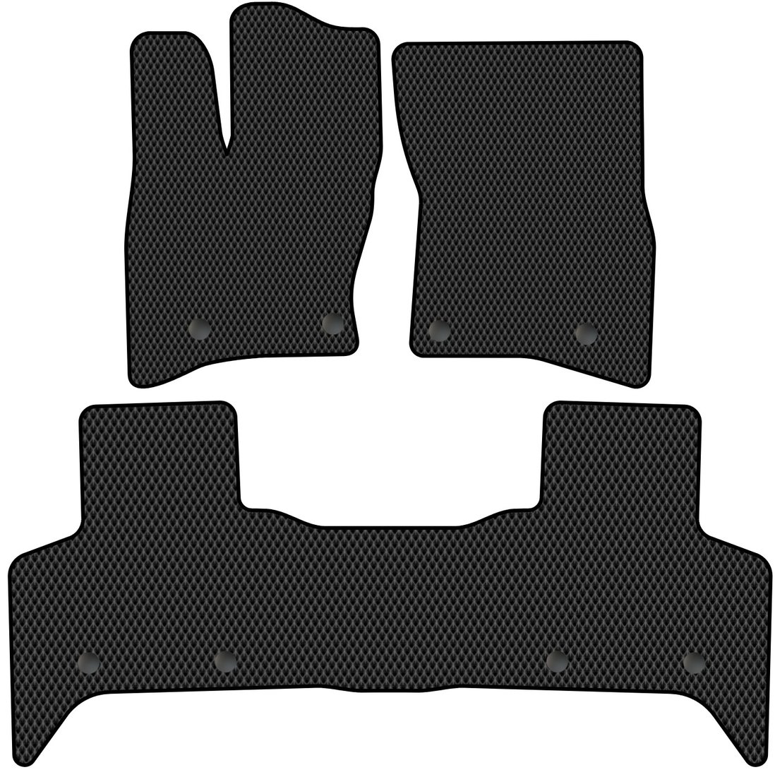 

Комплект ковриков для авто Alicosta Land Rover Defender II (suv 5 дв / 110) 2019 - Н.В. (черный, ромб)