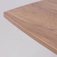 Кухонный стол AksHome Twist (дуб табачный/черный)