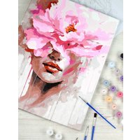 Картина по номерам Феникс+ Девушка-пион 67926