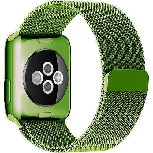 

Браслет Rumi Milanese loop металлический для Apple Watch 38/40/41mm (зеленый)