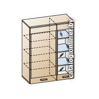 Шкаф распашной Лером Камелия АН-2622-ГС-К (гикори джексон светлый/комб. венге)