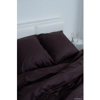 Евро комплект постельного белья Milanika Шоколад Евро (поплин г/к)