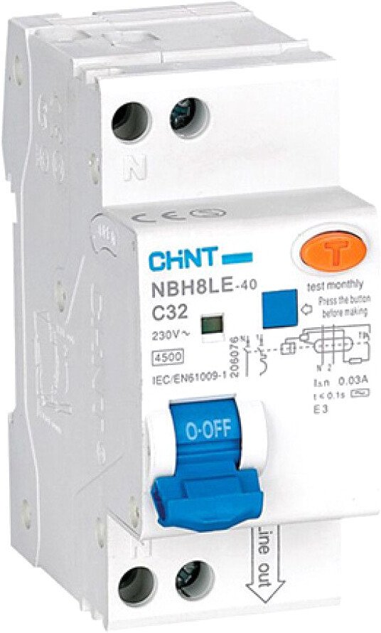 

Дифференциальный автомат Chint NBH8LE-40 206063
