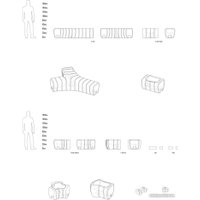 Кашпо-соединитель Berkano Светящееся соединитель Y-seat tip DB (белый, RGB подсветка)