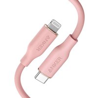 Кабель Anker PowerLine III Flow 641 A8662 USB Type-C - Lightning 60W (0.9 м, розовый)
