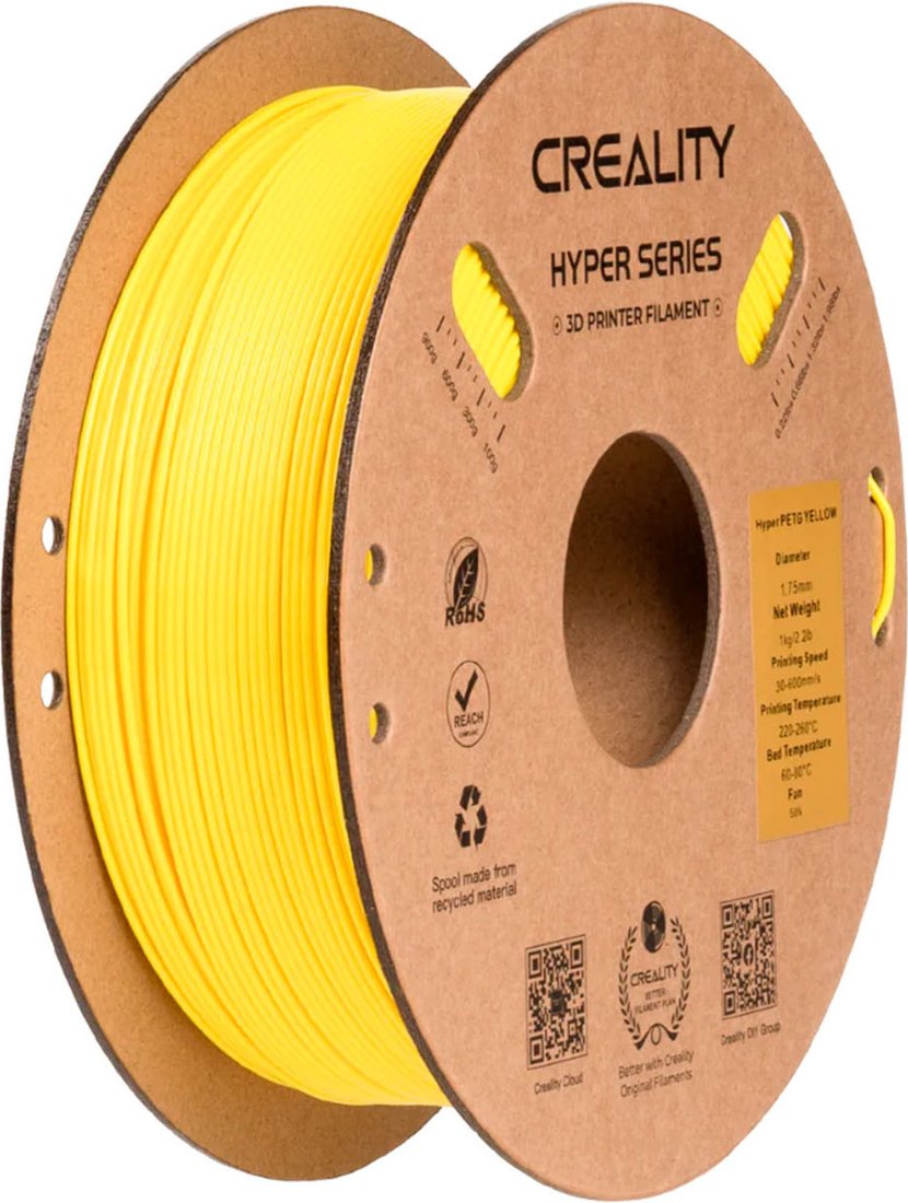 Филамент Creality Petg Hyper 1.75мм 3301030071 (1кг, желтый)