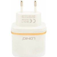 Сетевое зарядное LDNIO DL-AC52 Lightning (белый)