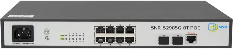 

Управляемый коммутатор 2-го уровня SNR SNR-S2985G-8T-POE