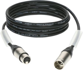 Кабель Klotz DMX5DK1S1000 5-pin XLR - 5-pin XLR (10 м, черный)