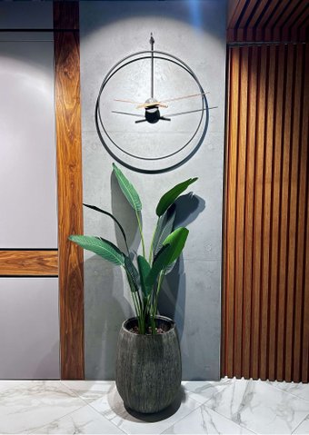 Настенные часы BALANCE HOME MOON 60 см (черный)