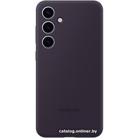 Чехол для телефона Samsung Silicone Case S24+ (темно-фиолетовый)