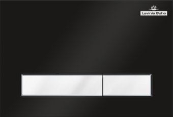 Панель смыва Lavinia Boho Relfix 38050601 (матовый черный/белый)