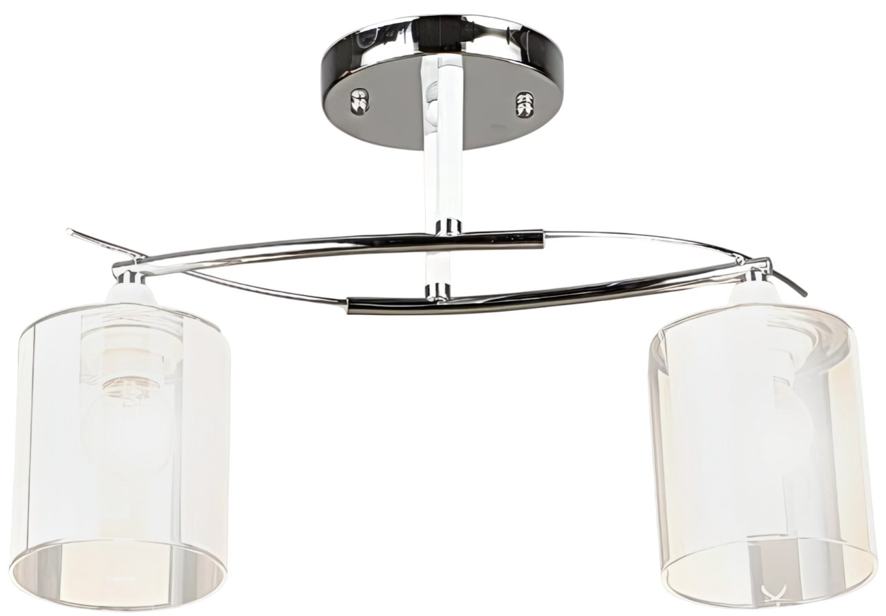 

Люстра средней высоты Aitin Pro НПБ 02-2x60-101 K2352/2 (хром/белый)