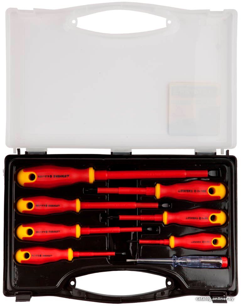 Набор отверток Stayer Profi Electro 100-250В, Cr-V 25145-H8_z01 (8 предметов)