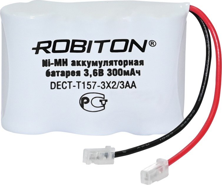 

Аккумулятор Robiton DECT-T157-3X2/3AA 300 mAh 1 шт.