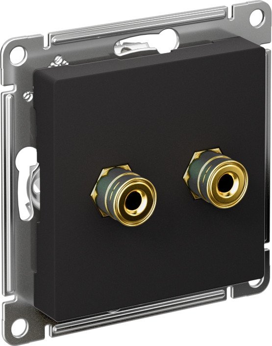 Розетка акустическая Systeme Electric AtlasDesign ATN001087 (карбон)