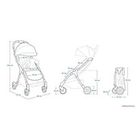 Коляска прогулочная «книга» Lionelo Julie One (stone grey)