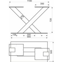 Подстолье для стола AKS GARM h720, белый