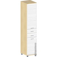 Шкаф-пенал Лером Мелисса ШК-2823-АС-СЯ (ясень асахи/снежный ясень)